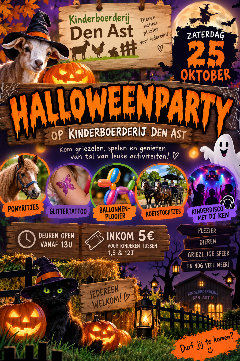 Halloweenfeest Kinderboerderij Den Ast