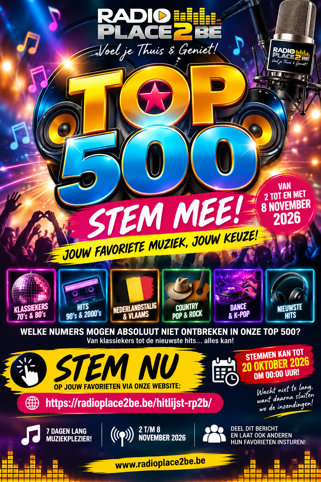 Radio Place 2 Be Top 500 2026